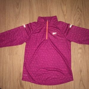 Nike half zip long sleeve top